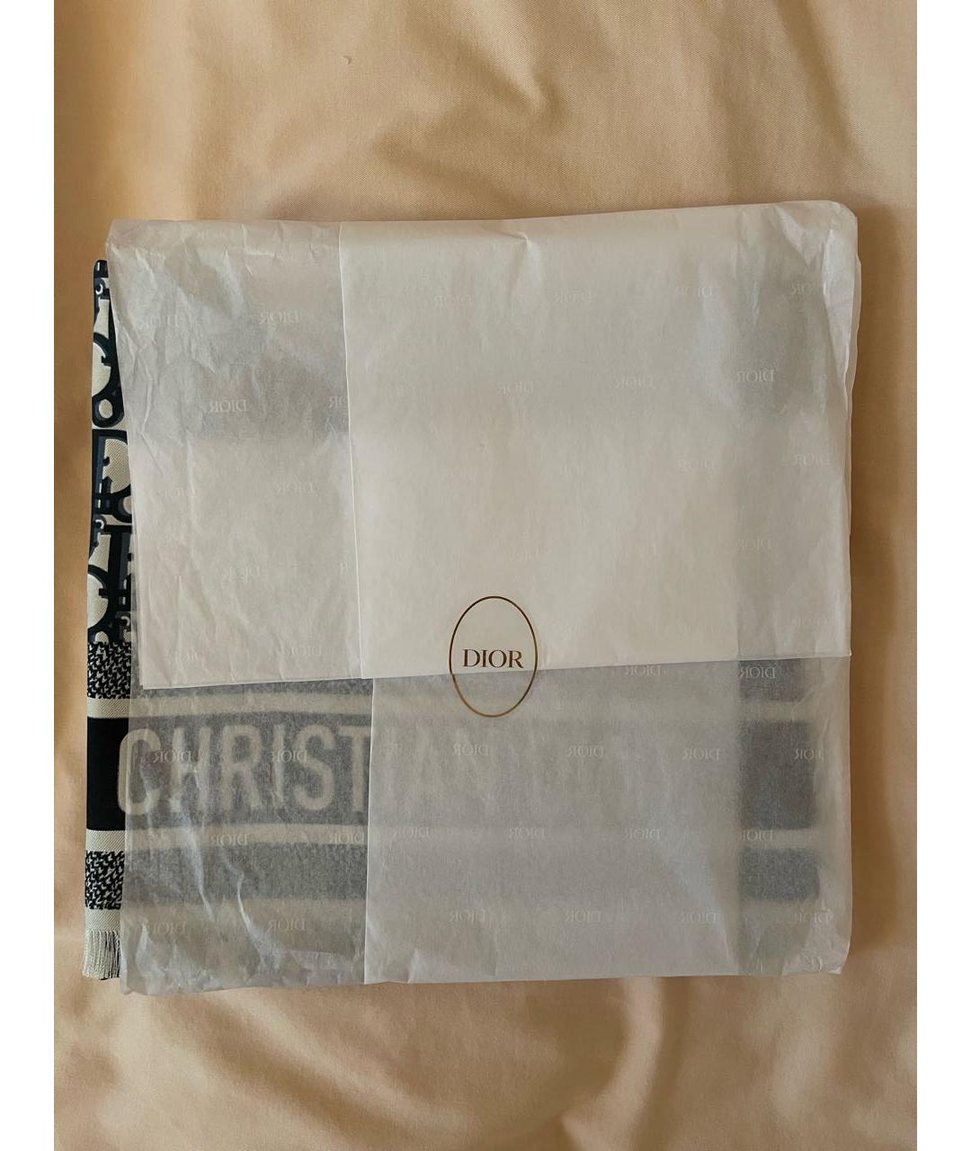 CHRISTIAN DIOR Синий шелковый платок, фото 6