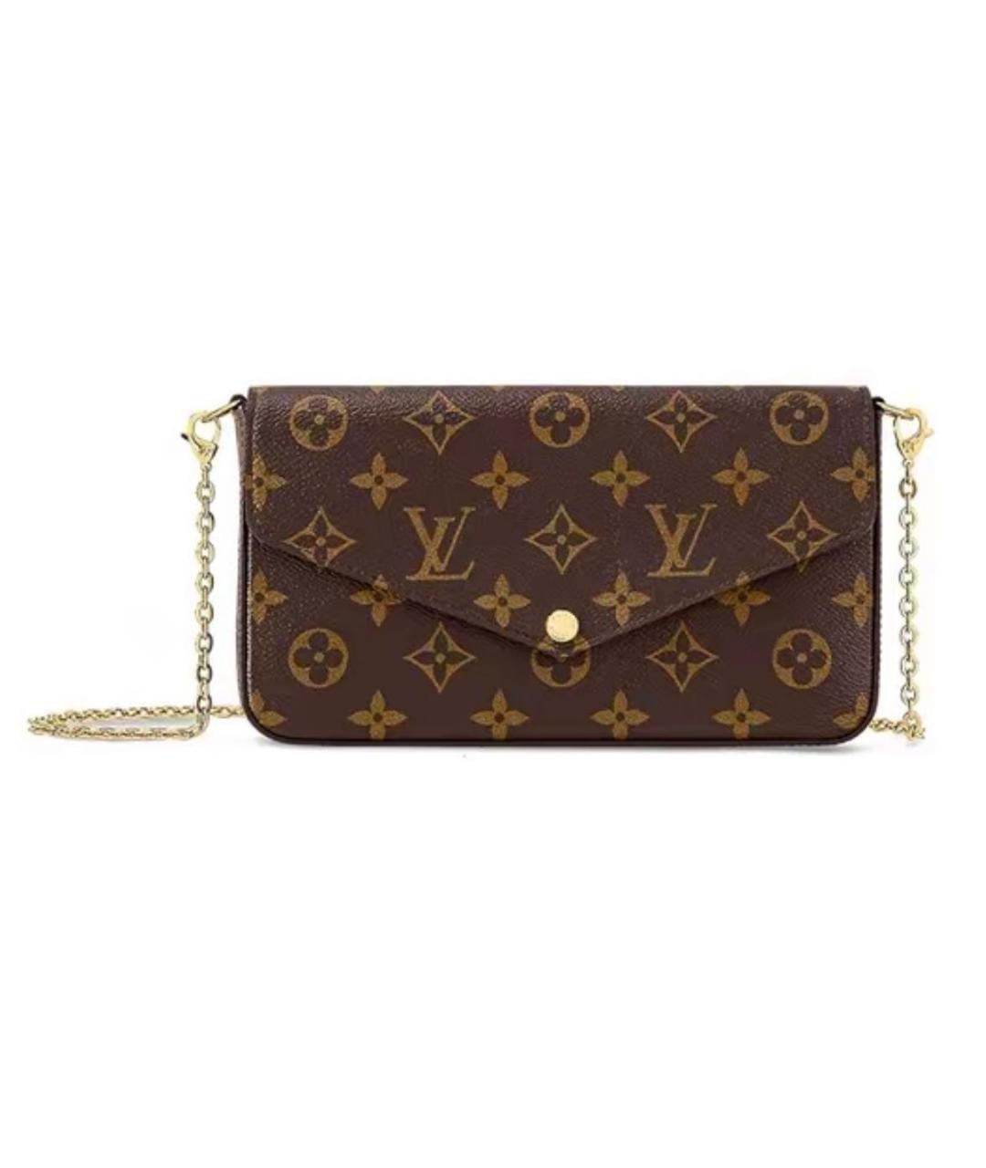 LOUIS VUITTON Коричневая сумка через плечо, фото 1
