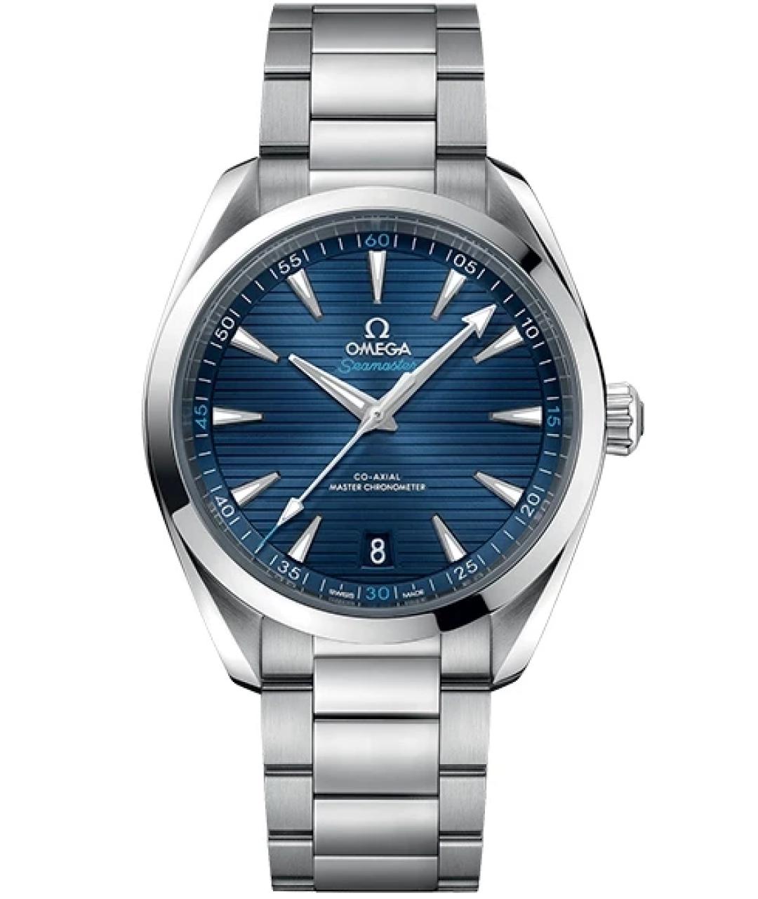 OMEGA Темно-синие часы, фото 1