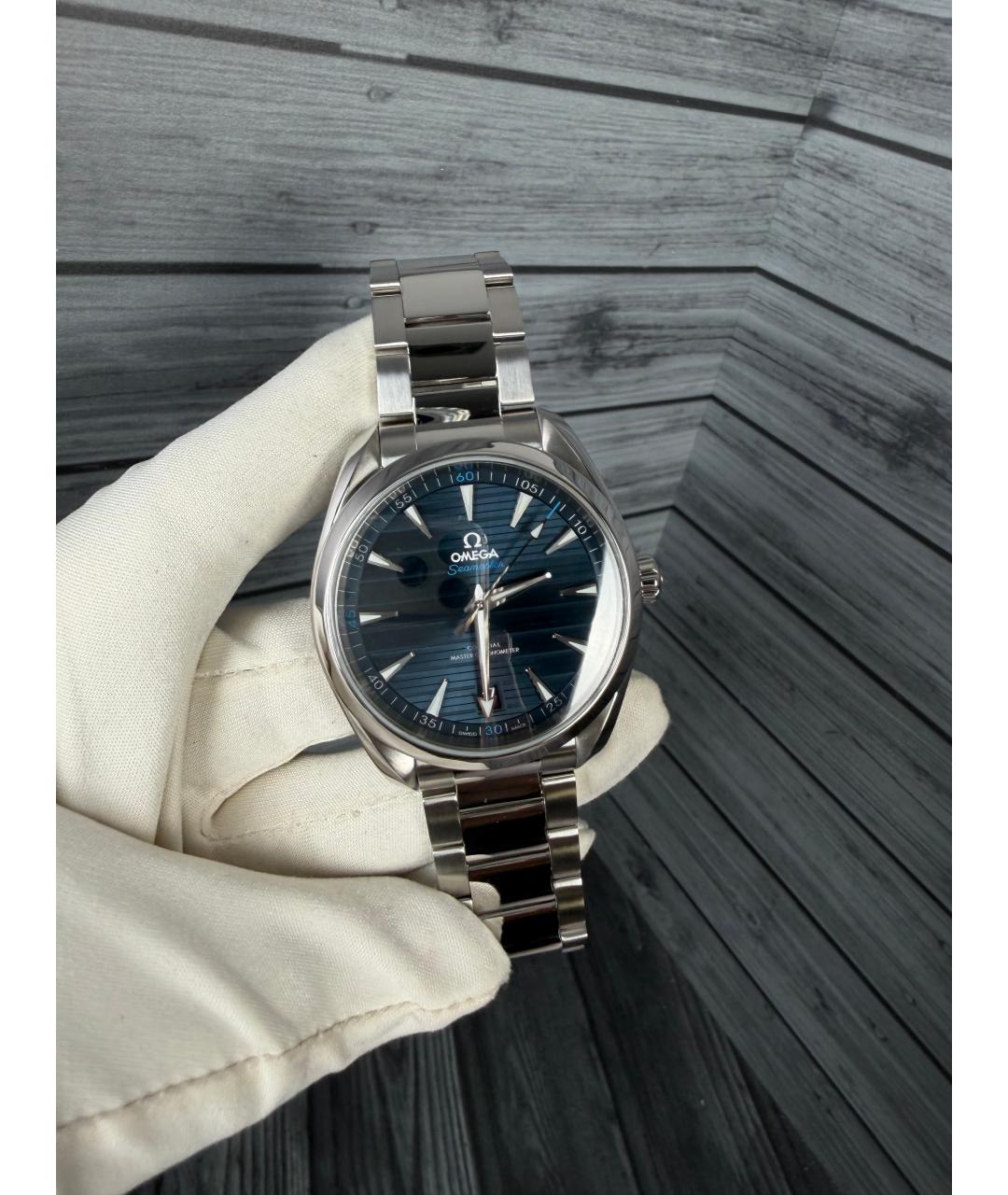OMEGA Темно-синие часы, фото 2
