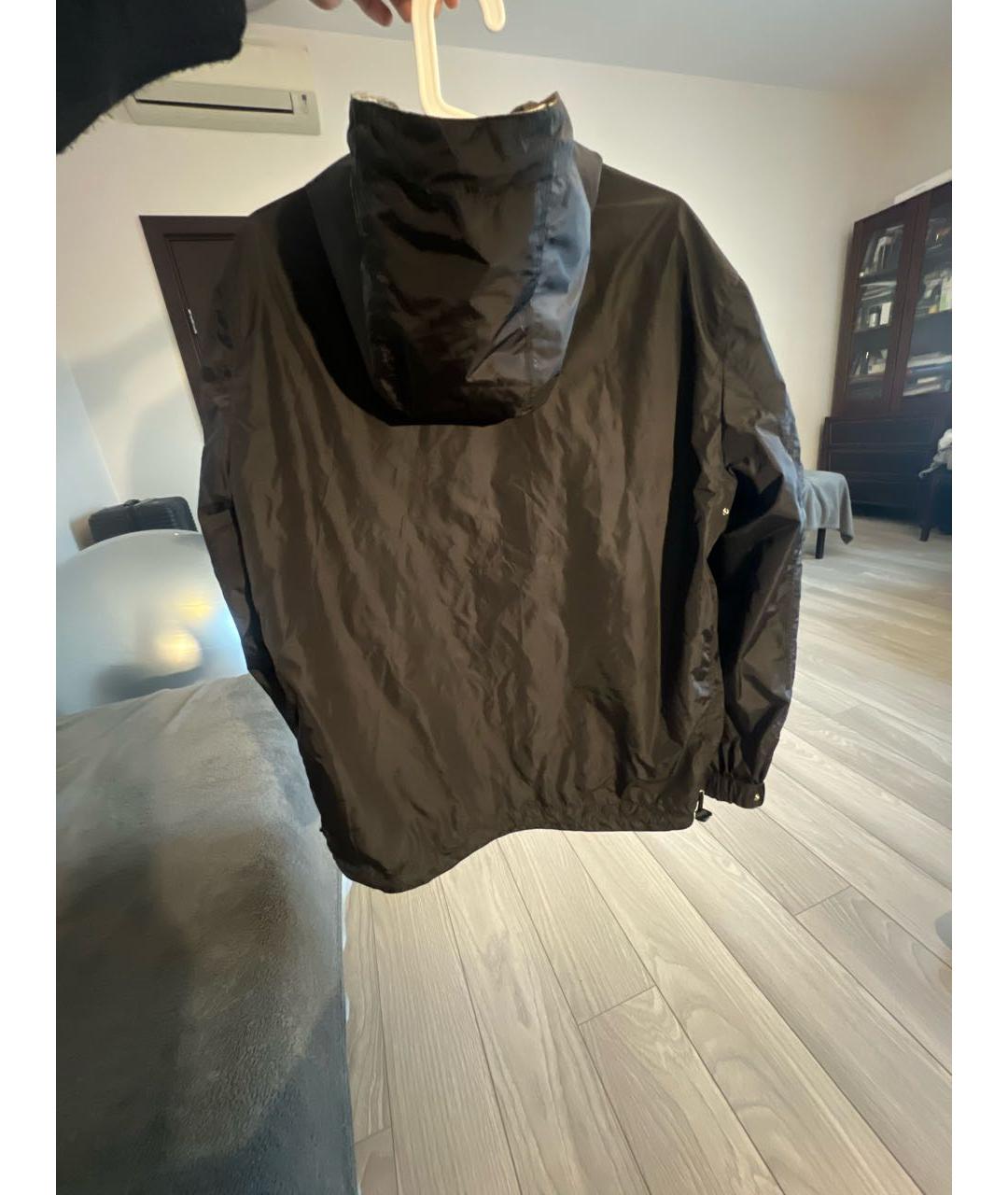 BURBERRY Черная синтетическая куртка, фото 2