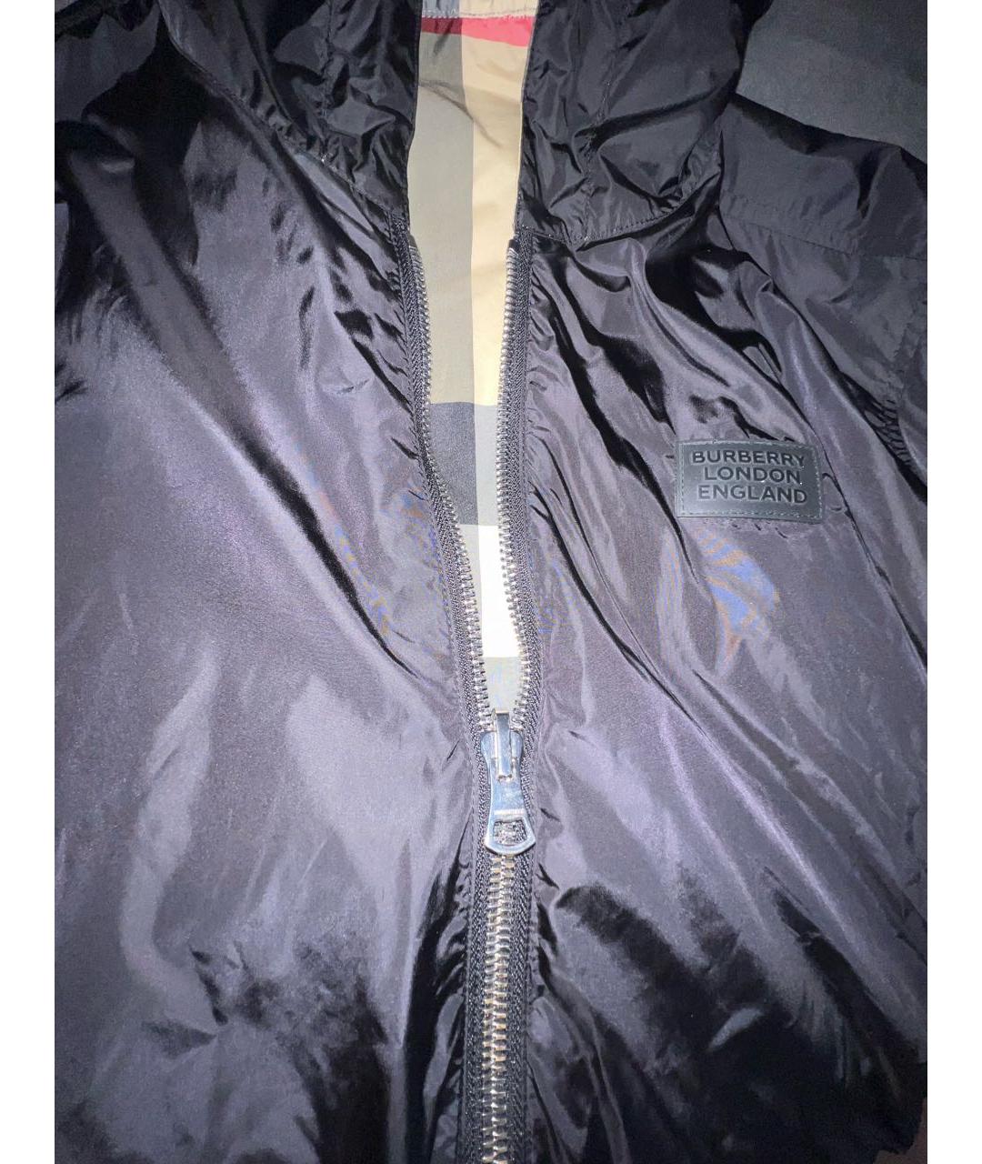 BURBERRY Черная синтетическая куртка, фото 3