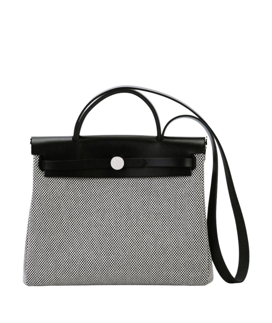 HERMES Черная тканевая сумка через плечо, фото 1