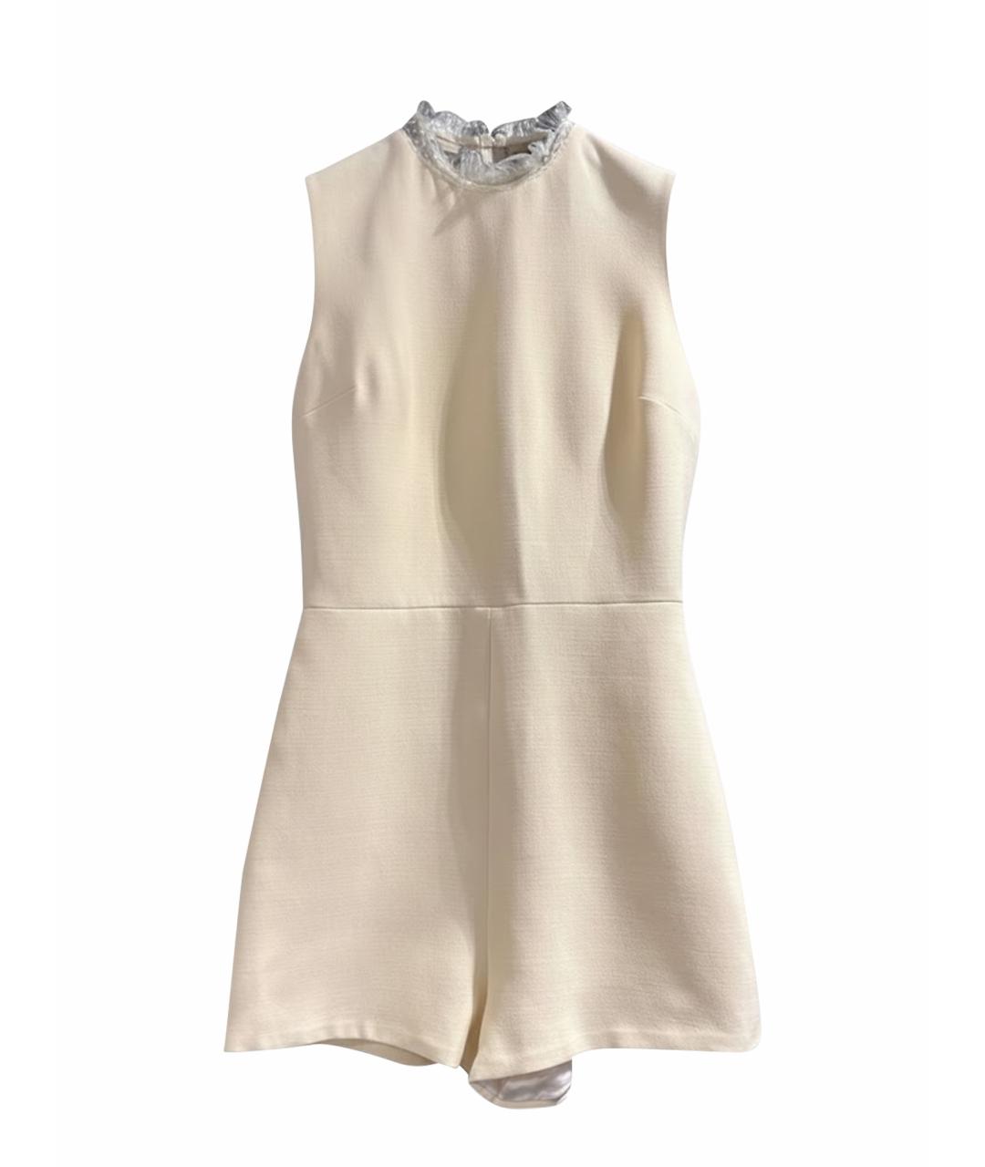 CHRISTIAN DIOR Бежевый шерстяной комбинезон, фото 1