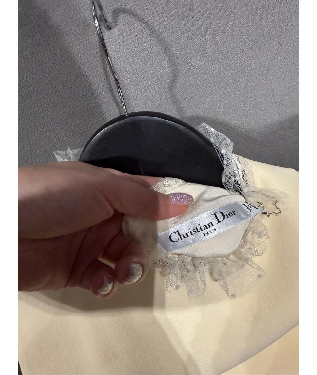 CHRISTIAN DIOR Бежевый шерстяной комбинезон, фото 4