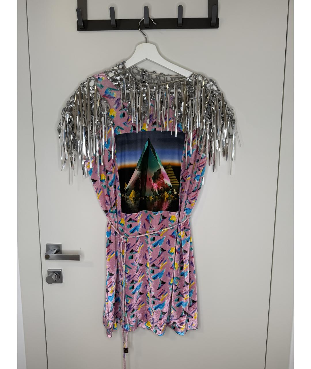 LOUIS VUITTON Мульти полиамидовое коктейльное платье, фото 9