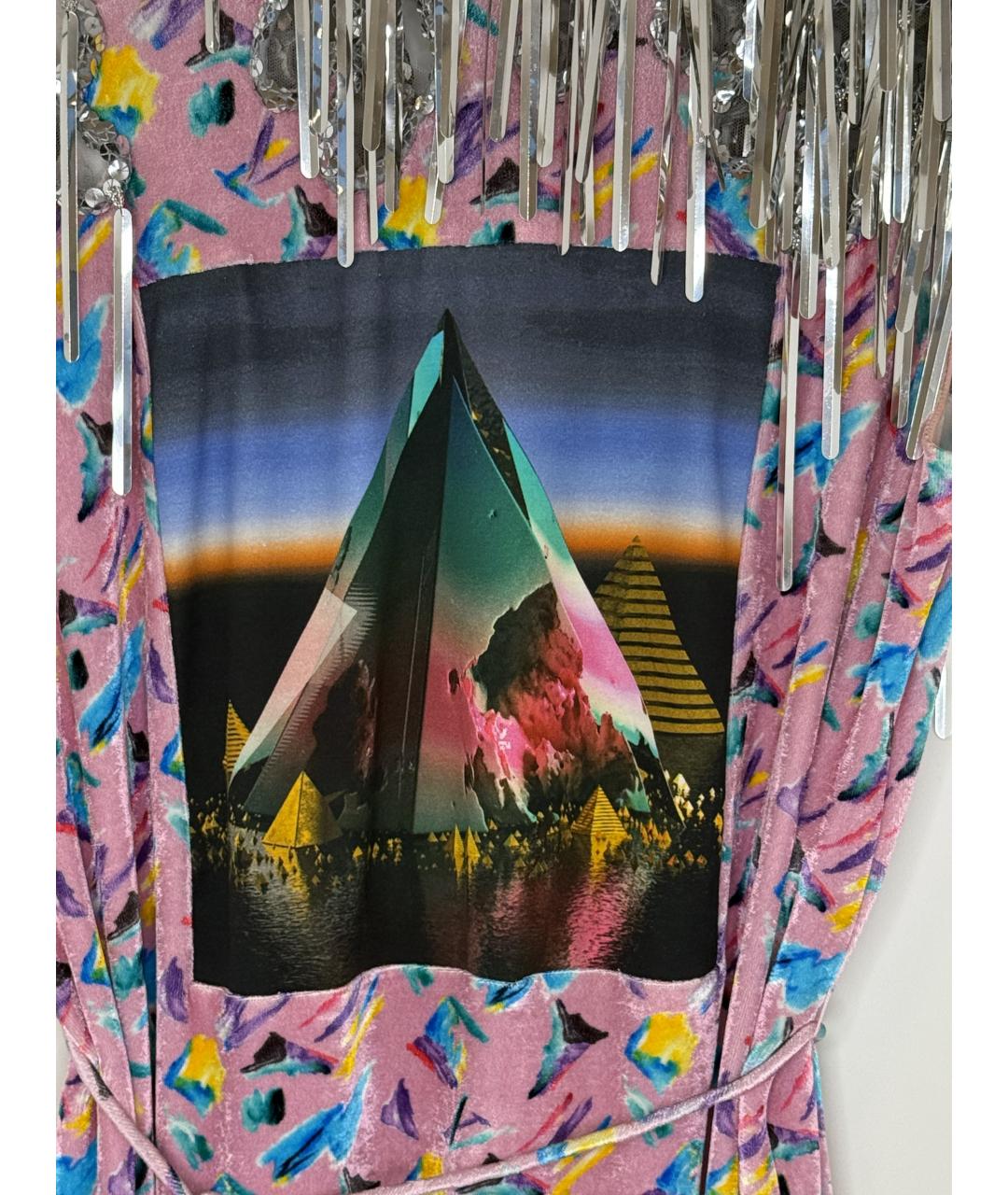 LOUIS VUITTON Мульти полиамидовое коктейльное платье, фото 5