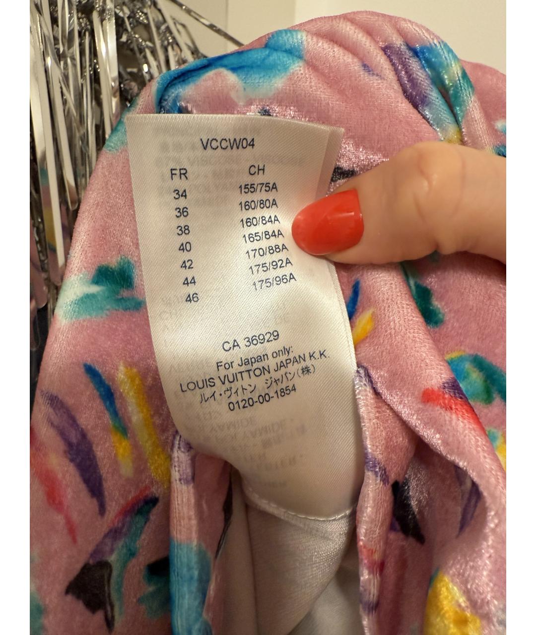 LOUIS VUITTON Мульти полиамидовое коктейльное платье, фото 8