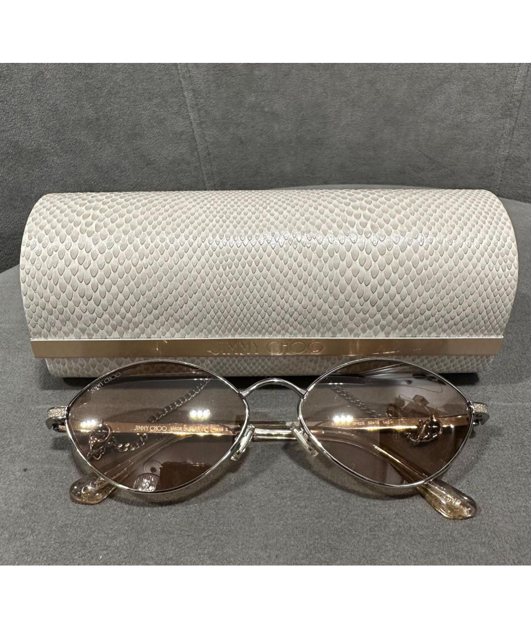 JIMMY CHOO Коралловые металлические солнцезащитные очки, фото 2