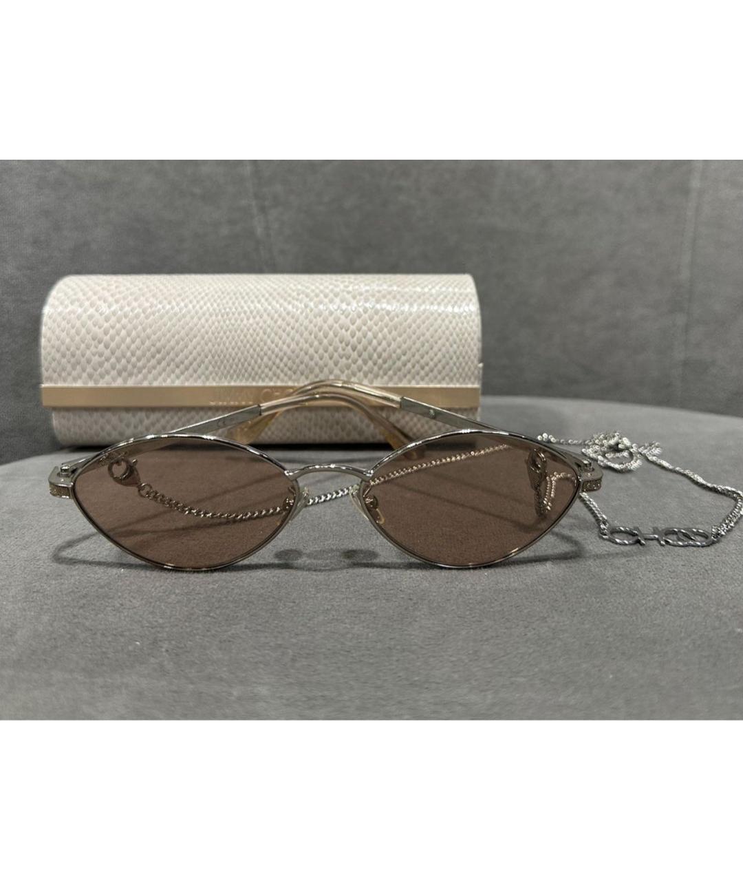 JIMMY CHOO Коралловые металлические солнцезащитные очки, фото 4