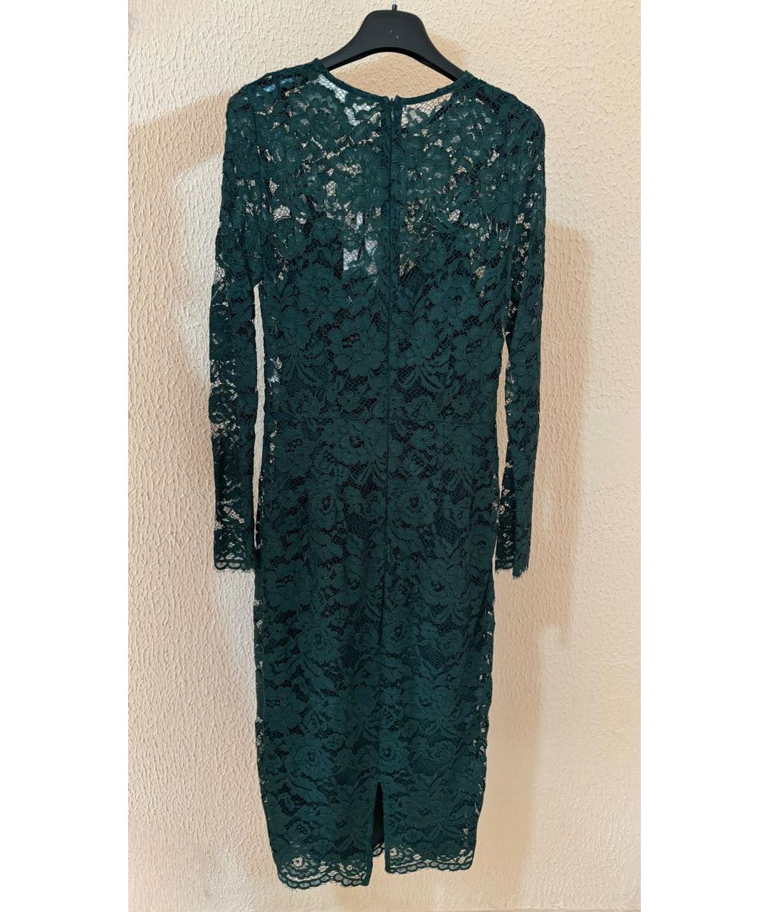 ELISABETTA FRANCHI Зеленые полиамидовое платье, фото 3