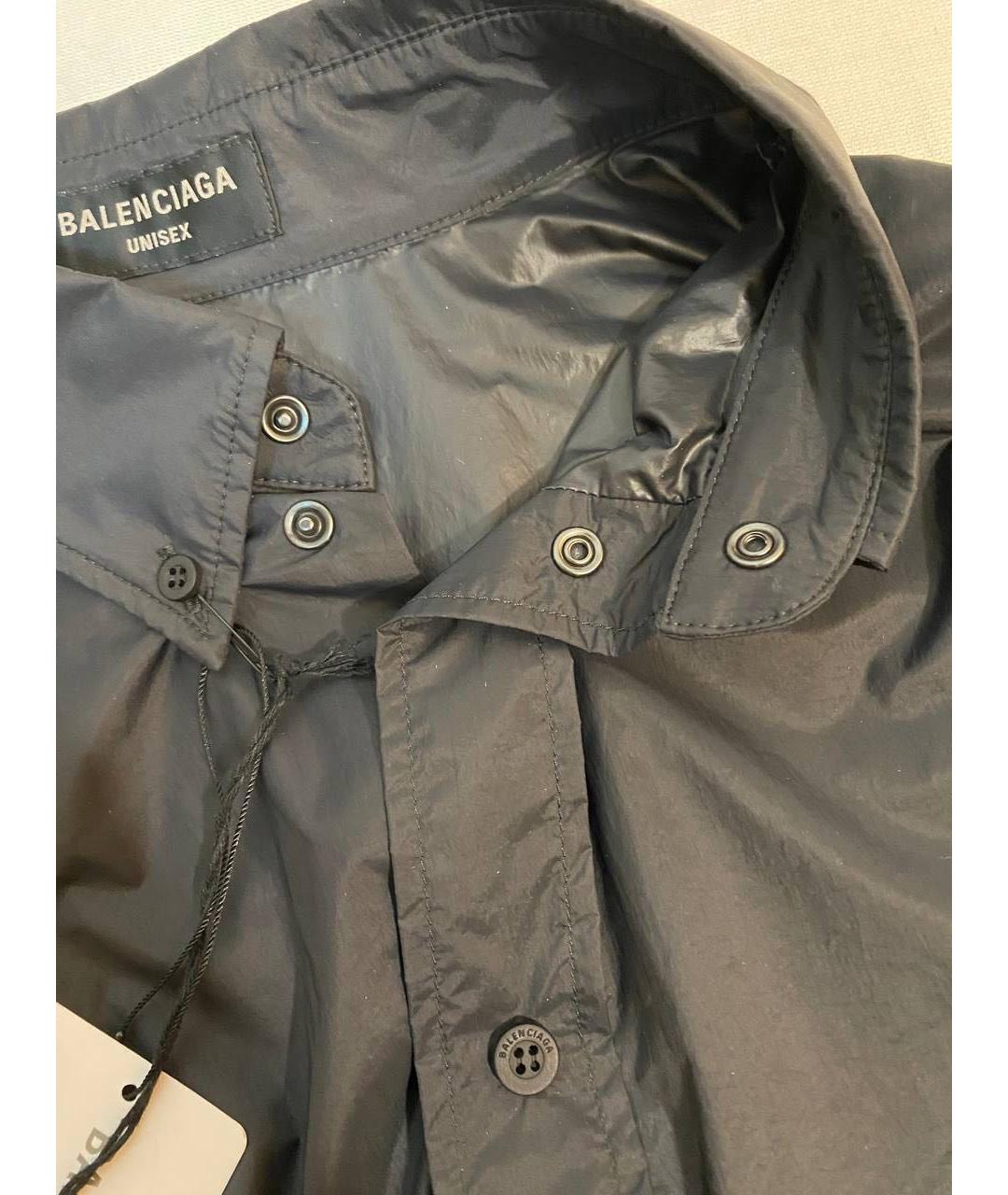 BALENCIAGA Черная полиэстеровая куртка, фото 6