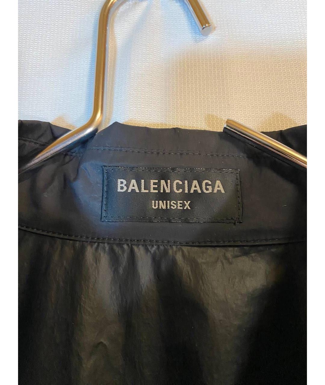 BALENCIAGA Черная полиэстеровая куртка, фото 4