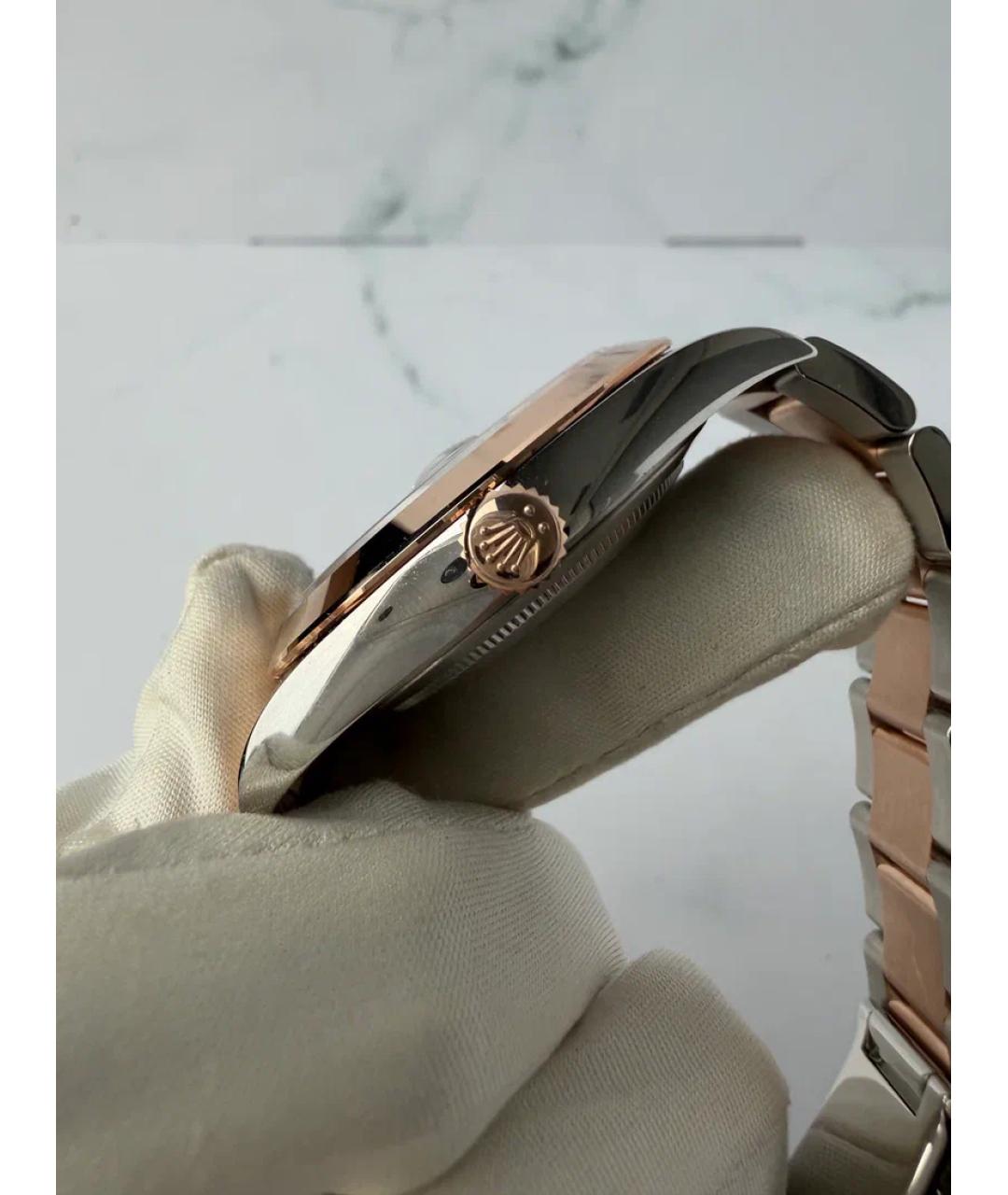 ROLEX Серые часы из розового золота, фото 3