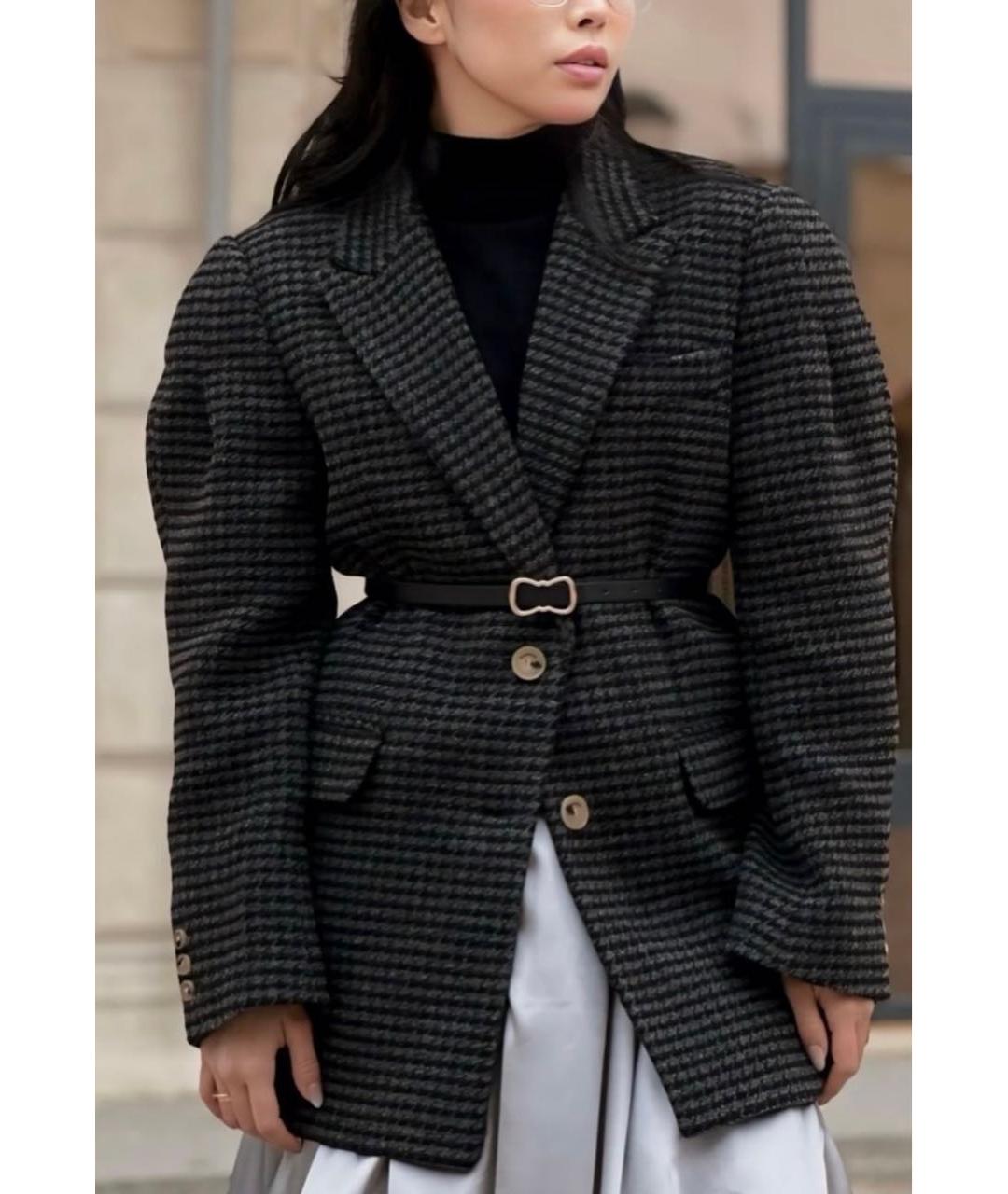 SANDRO Серый шерстяной жакет/пиджак, фото 3