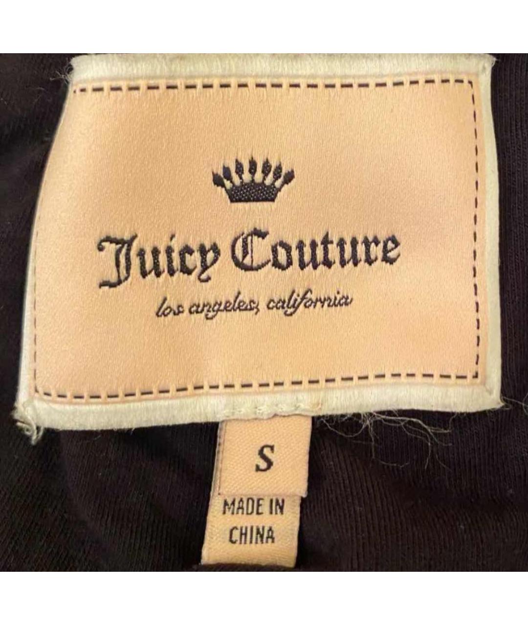 JUICY COUTURE Черный полиэстеровый кардиган, фото 4