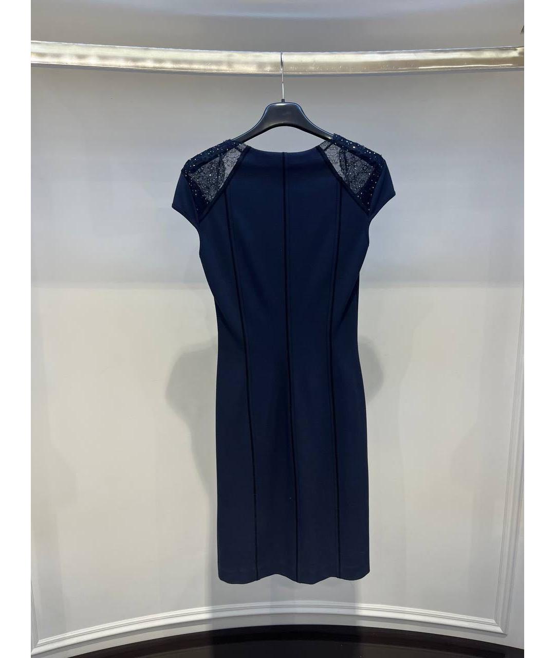 BLUMARINE Темно-синее коктейльное платье, фото 2