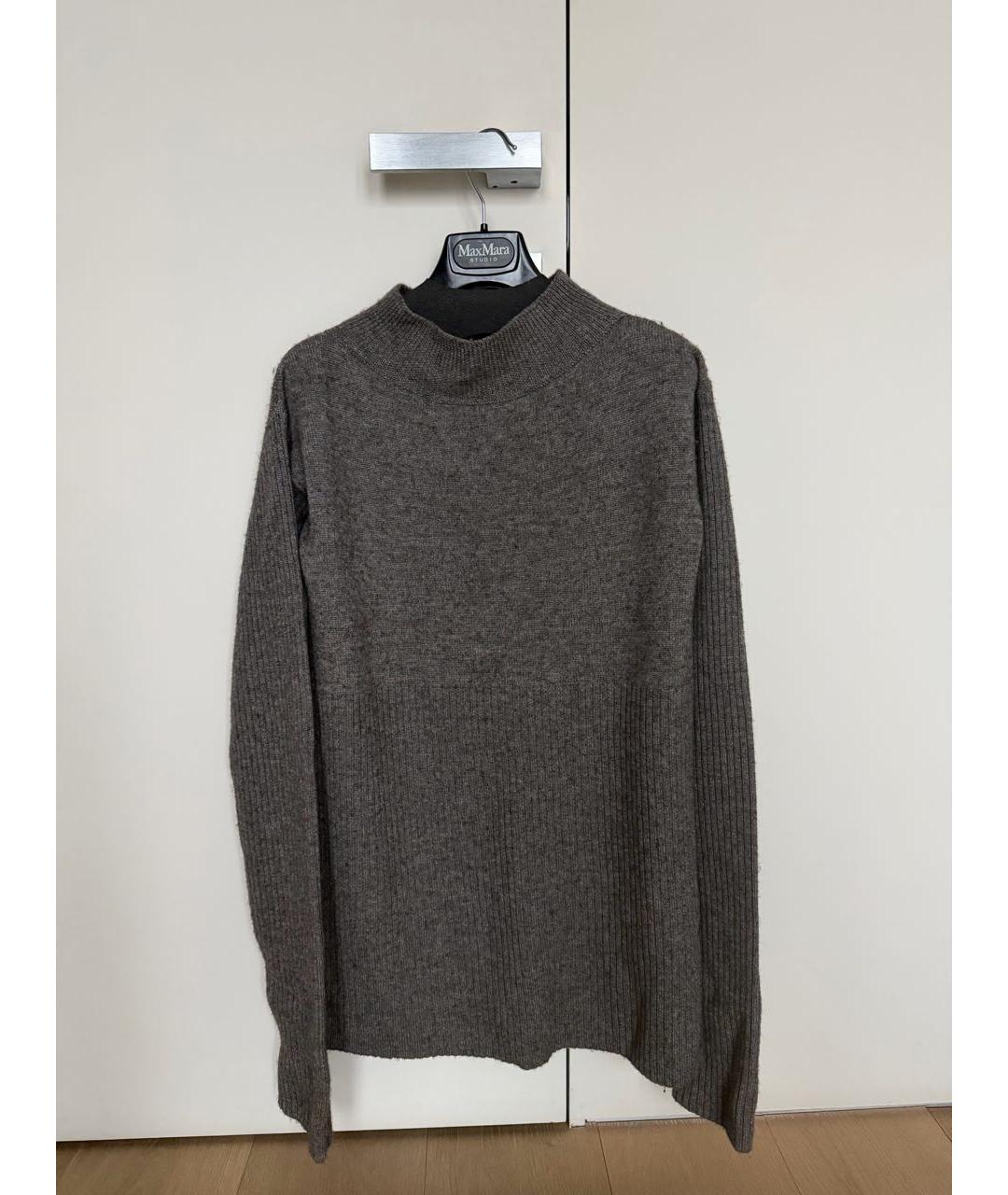 RICK OWENS Серый шерстяной джемпер / свитер, фото 8