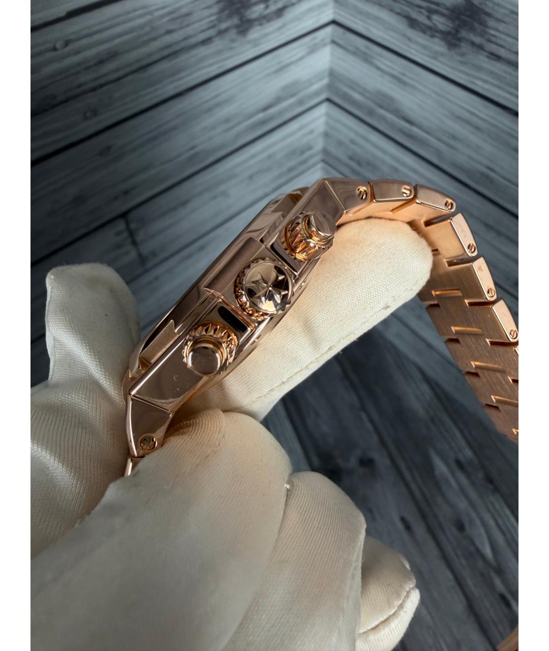 VACHERON CONSTANTIN Черные часы из розового золота, фото 3