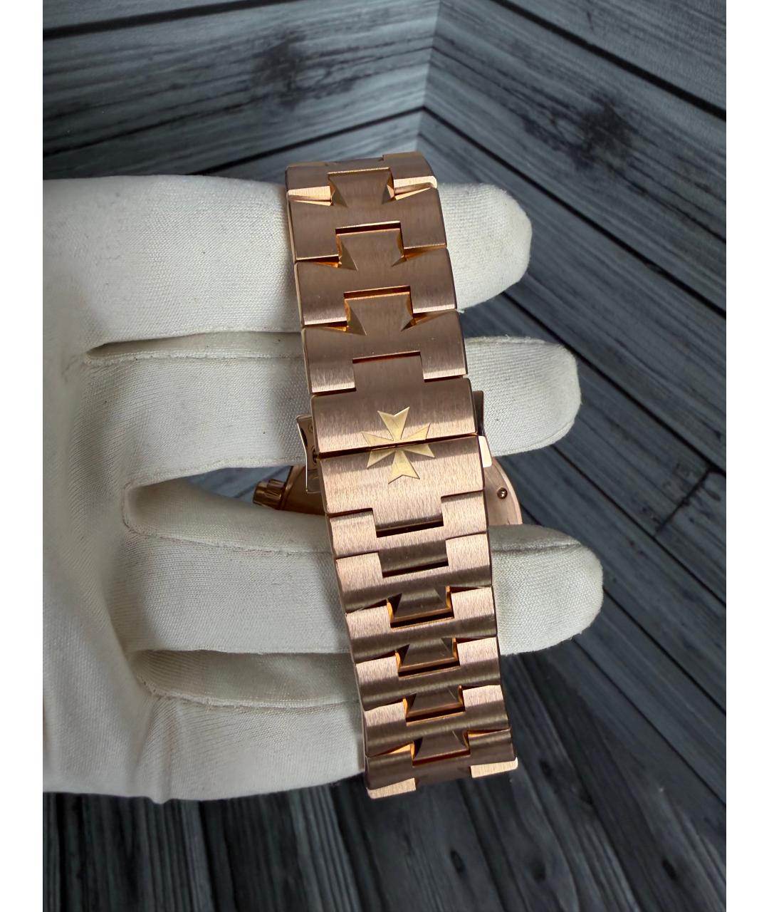 VACHERON CONSTANTIN Черные часы из розового золота, фото 8