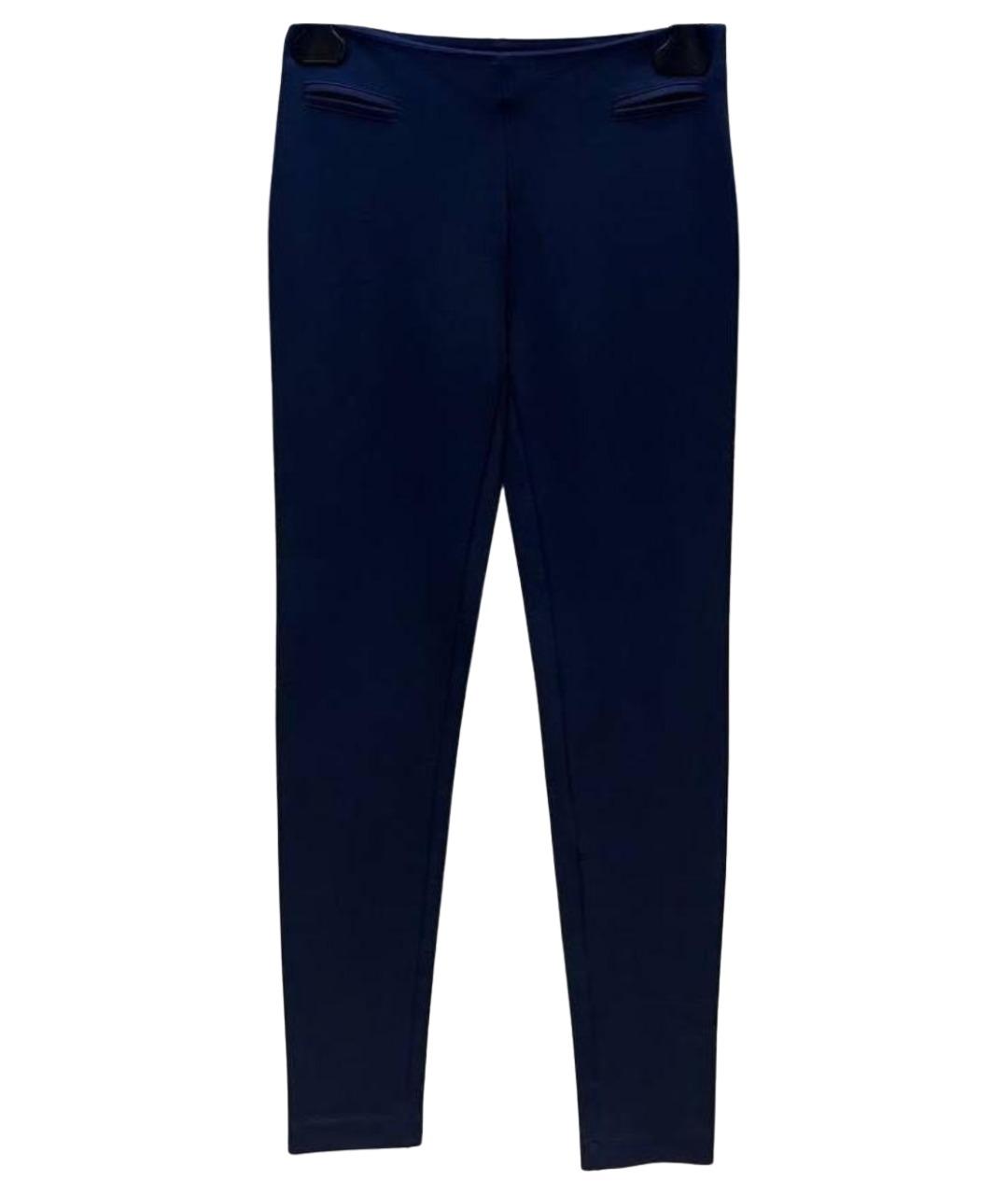 BLUMARINE Темно-синие брюки узкие, фото 1