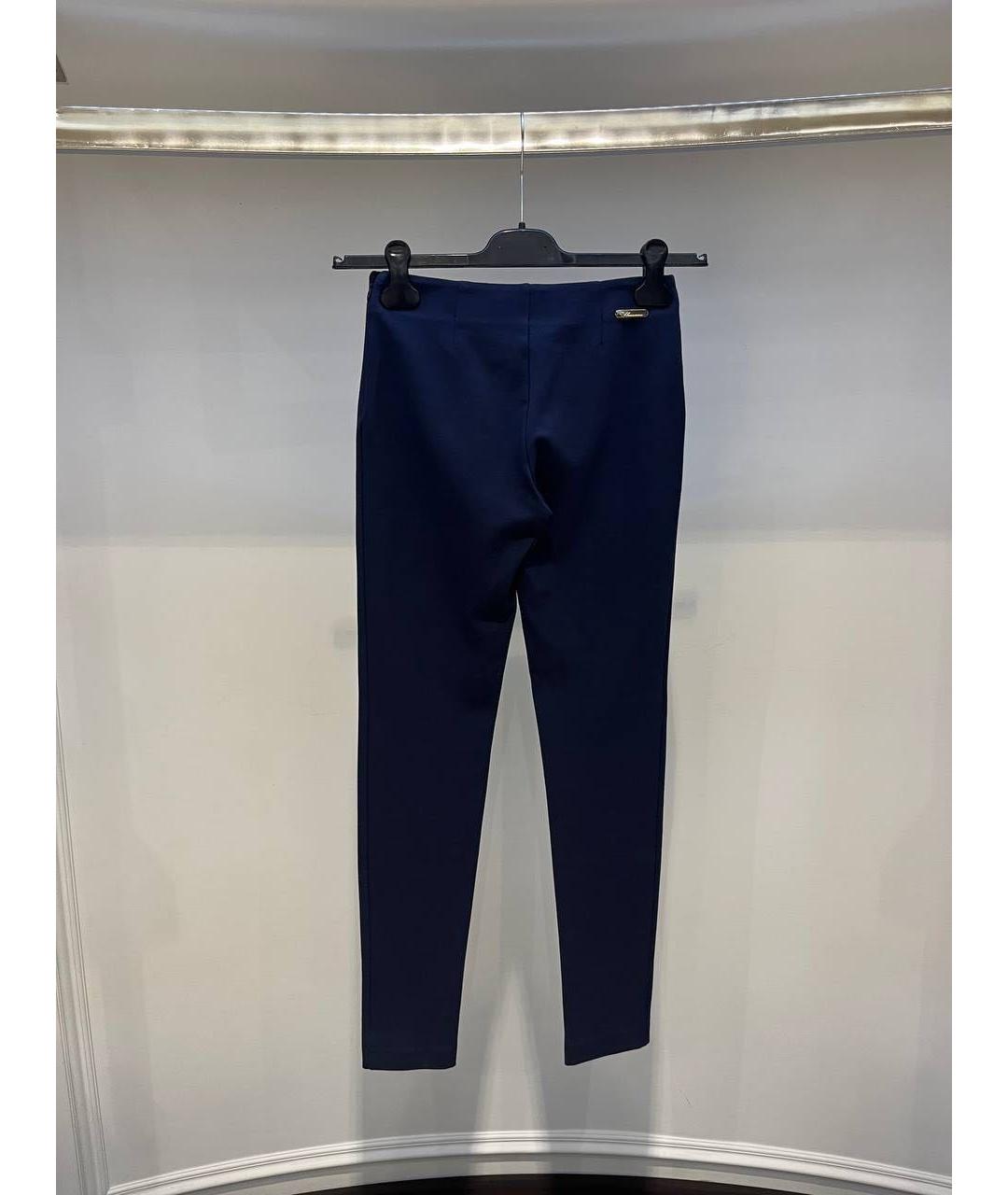 BLUMARINE Темно-синие брюки узкие, фото 2