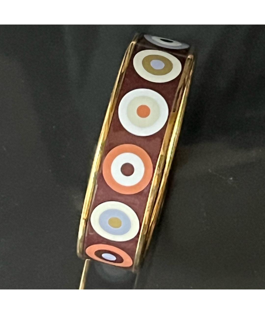 HERMES Коричневый металлический браслет, фото 2