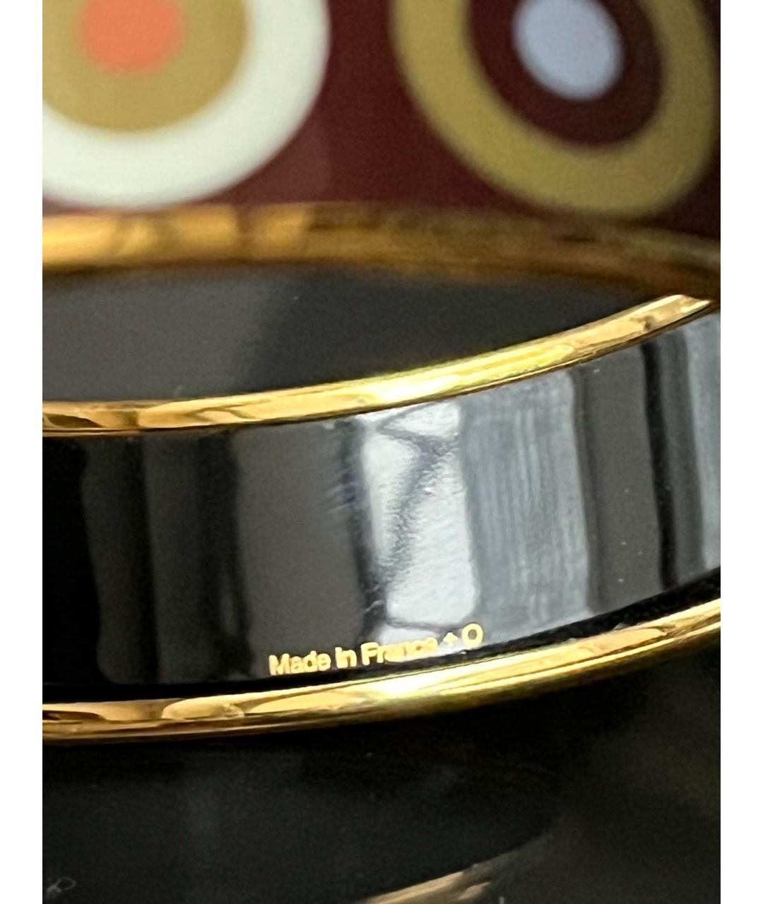 HERMES Коричневый металлический браслет, фото 5