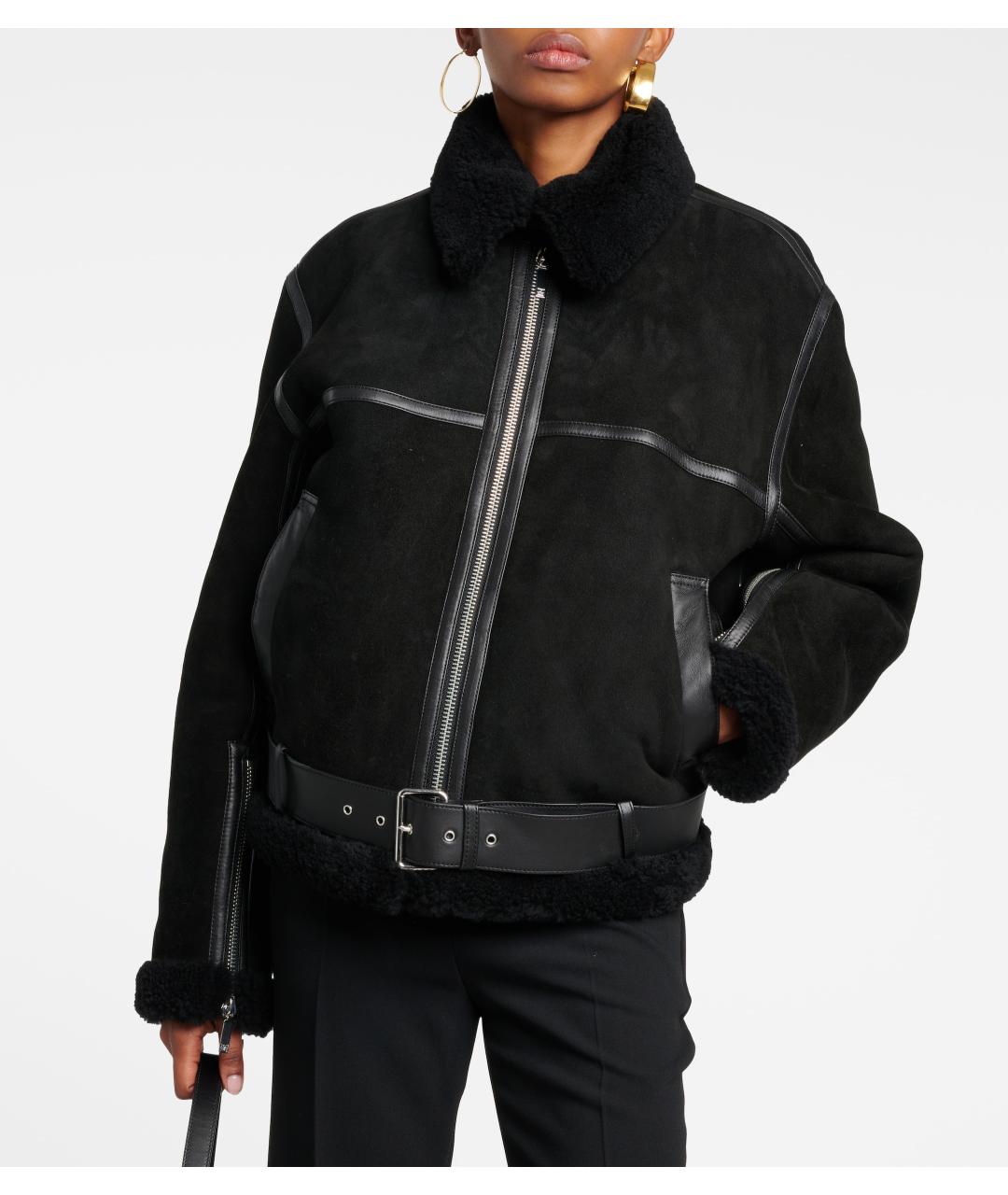 TOTEME Черная замшевая дубленка, фото 2