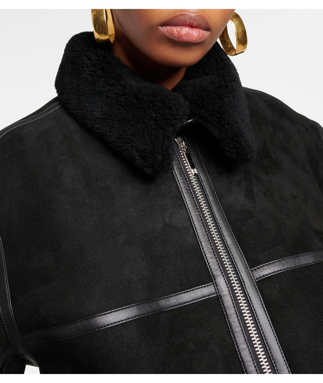 TOTEME Черная замшевая дубленка, фото 5