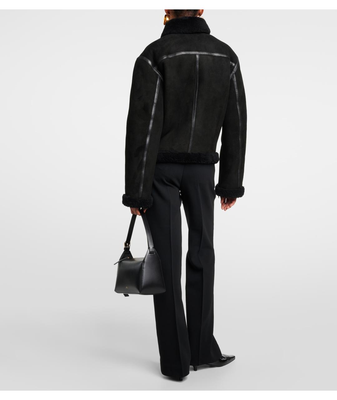 TOTEME Черная замшевая дубленка, фото 4