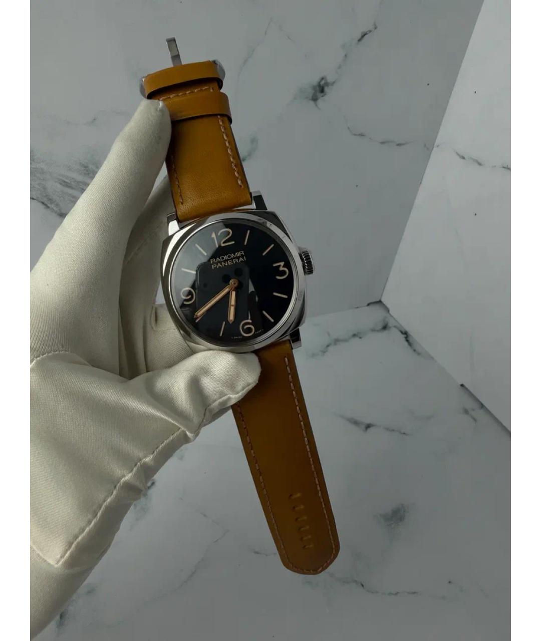 PANERAI Черные металлические часы, фото 2