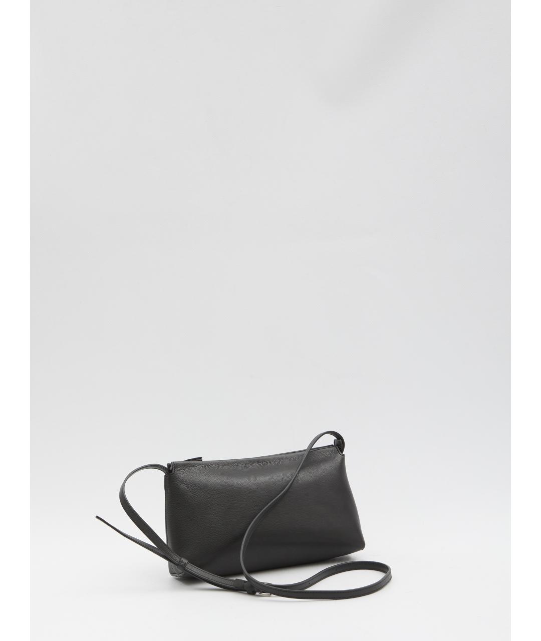 THE ROW Черная кожаная сумка через плечо, фото 3