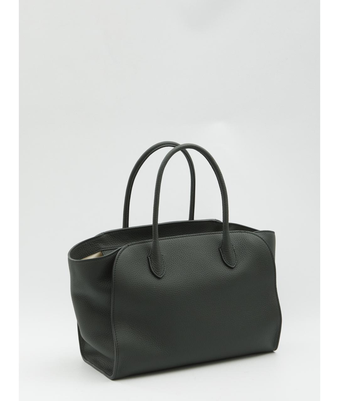 THE ROW Зеленая кожаная сумка тоут, фото 2