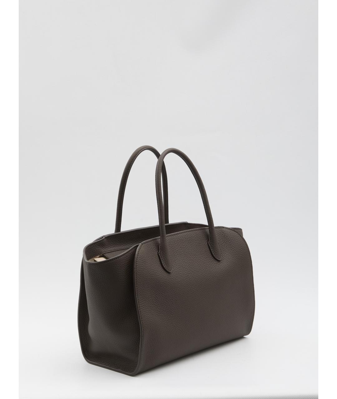 THE ROW Коричневая кожаная сумка тоут, фото 2