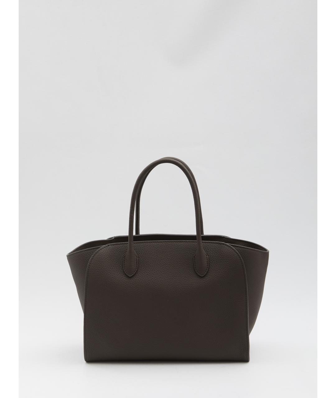 THE ROW Коричневая кожаная сумка тоут, фото 5