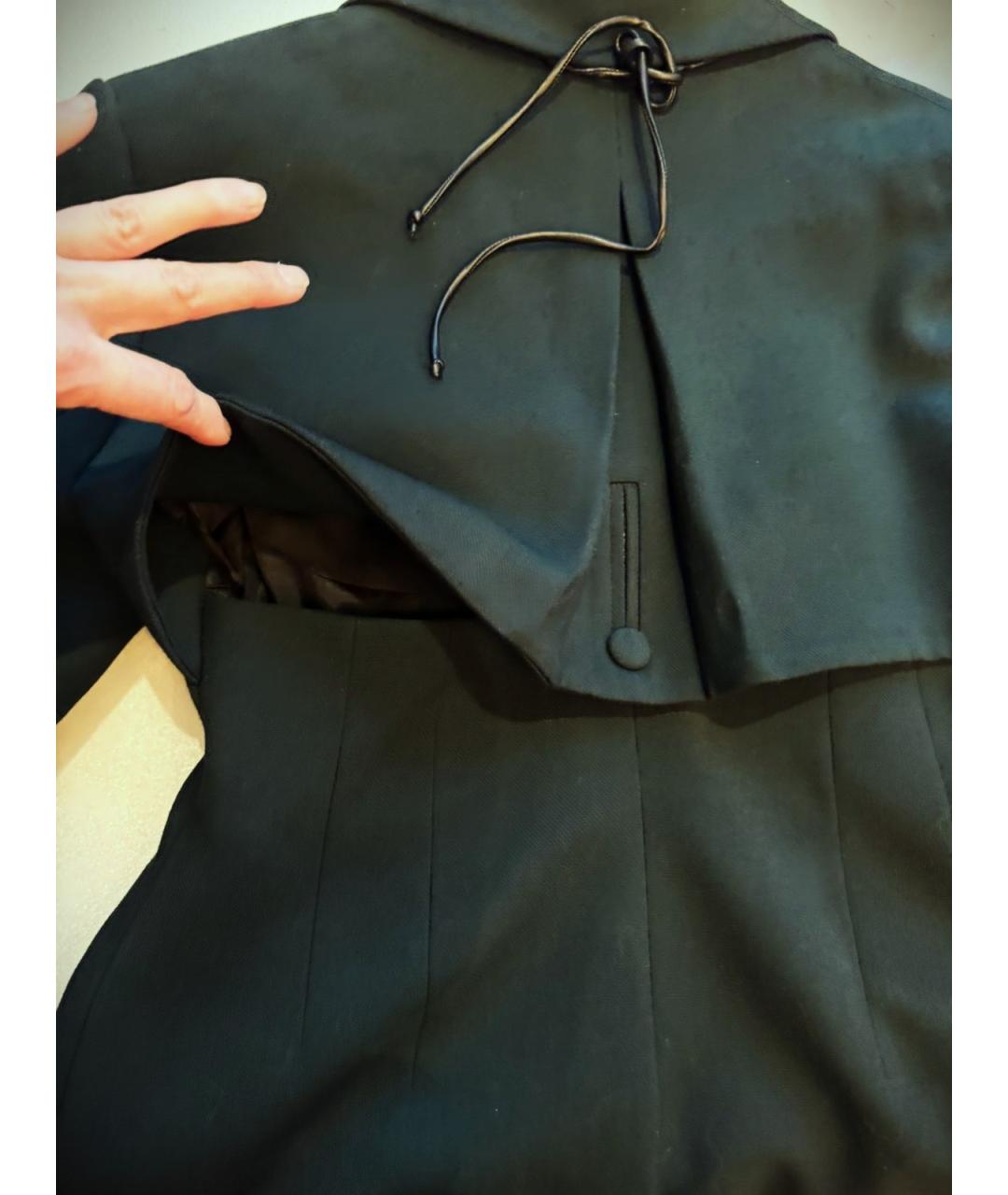 ALESSANDRA RICH Зеленые шерстяное пальто, фото 8
