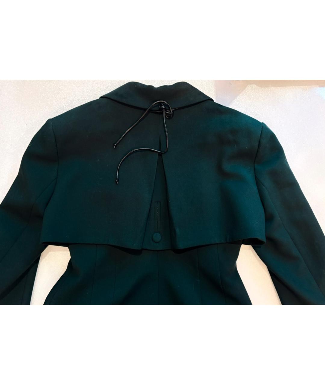 ALESSANDRA RICH Зеленые шерстяное пальто, фото 9
