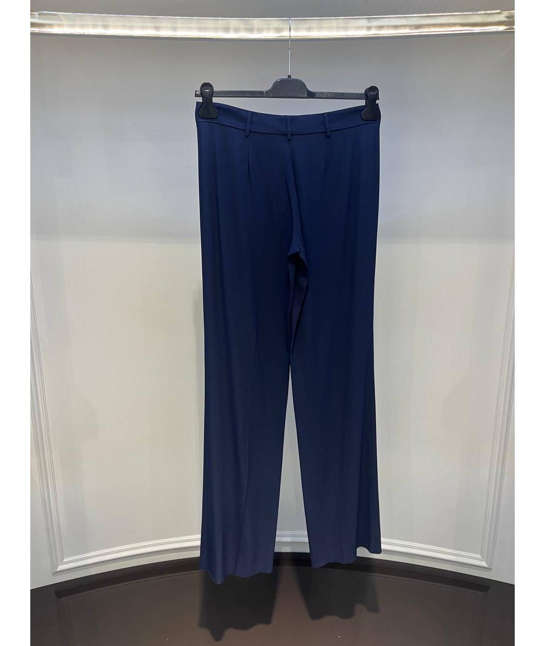 BLUMARINE Темно-синие брюки широкие, фото 2