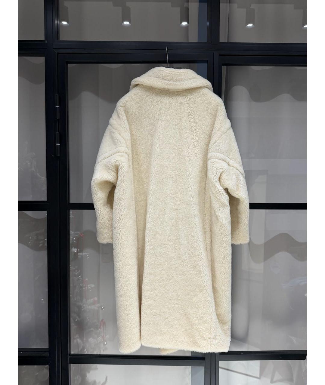 MAX MARA Белая шерстяная шуба, фото 2