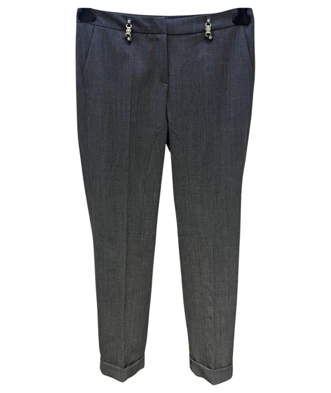 BLUMARINE Серые брюки узкие, фото 1