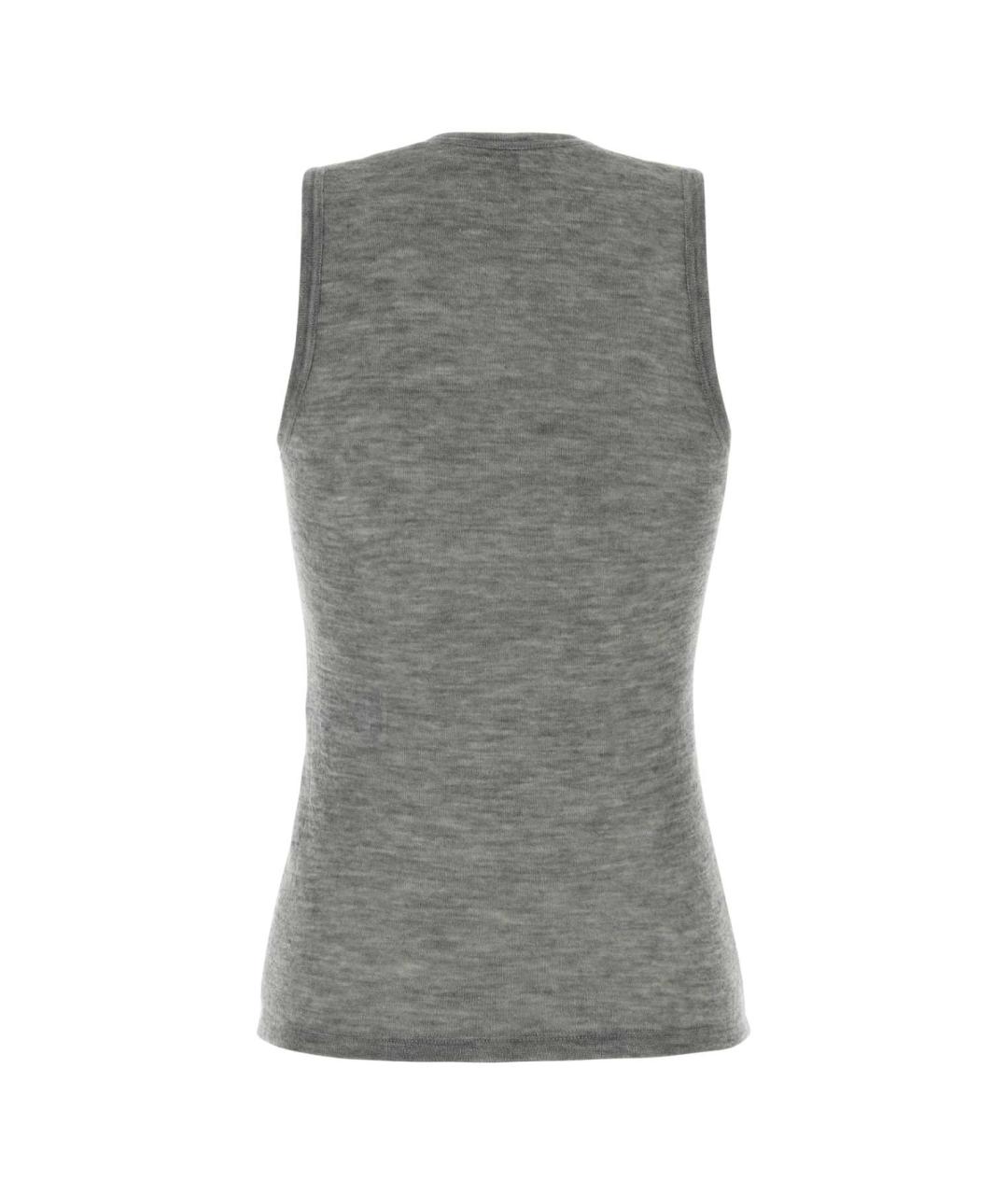 SAINT LAURENT Серая кашемировая майка, фото 2