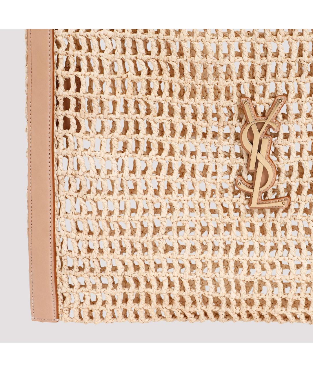 SAINT LAURENT Бежевая сумка тоут, фото 4