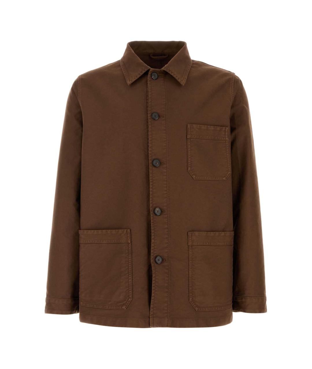 PRADA Коричневая хлопковая куртка, фото 1