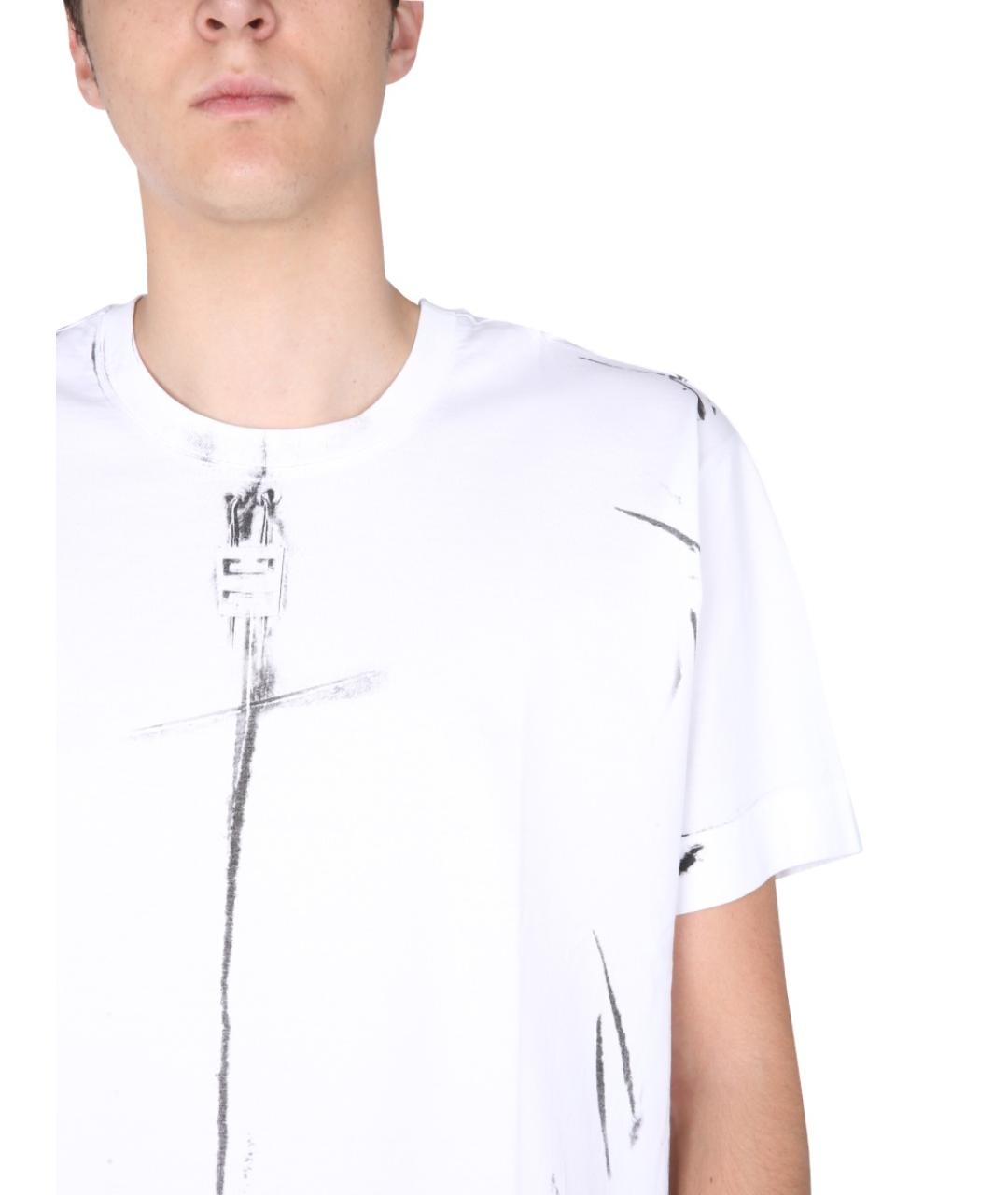 GIVENCHY Белая хлопковая футболка, фото 4