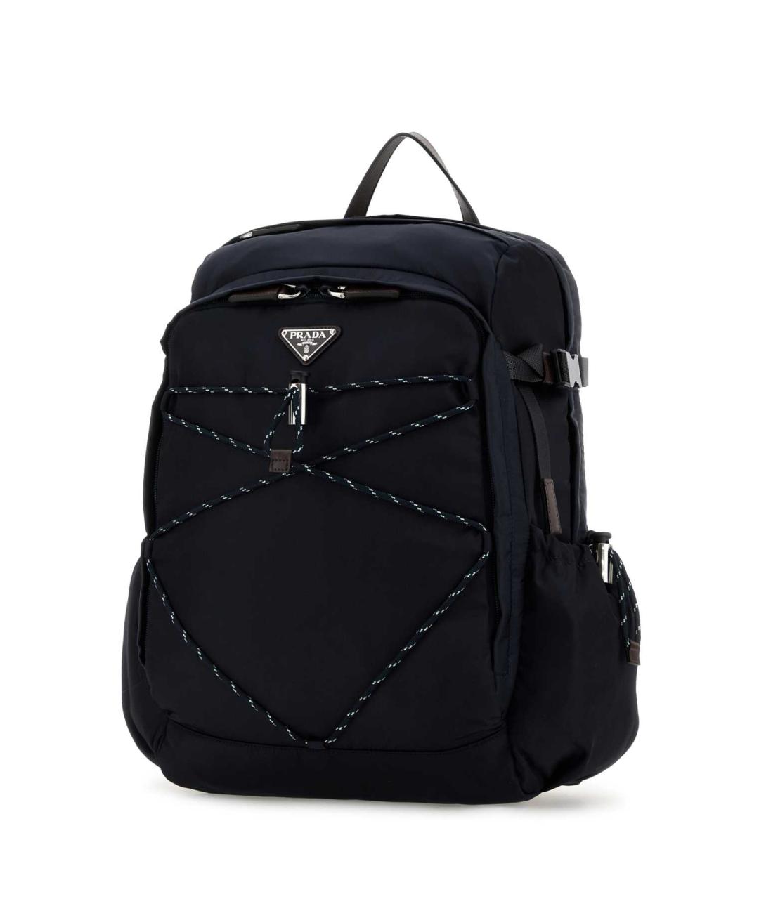 PRADA Темно-синяя синтетическая сумка на плечо, фото 2