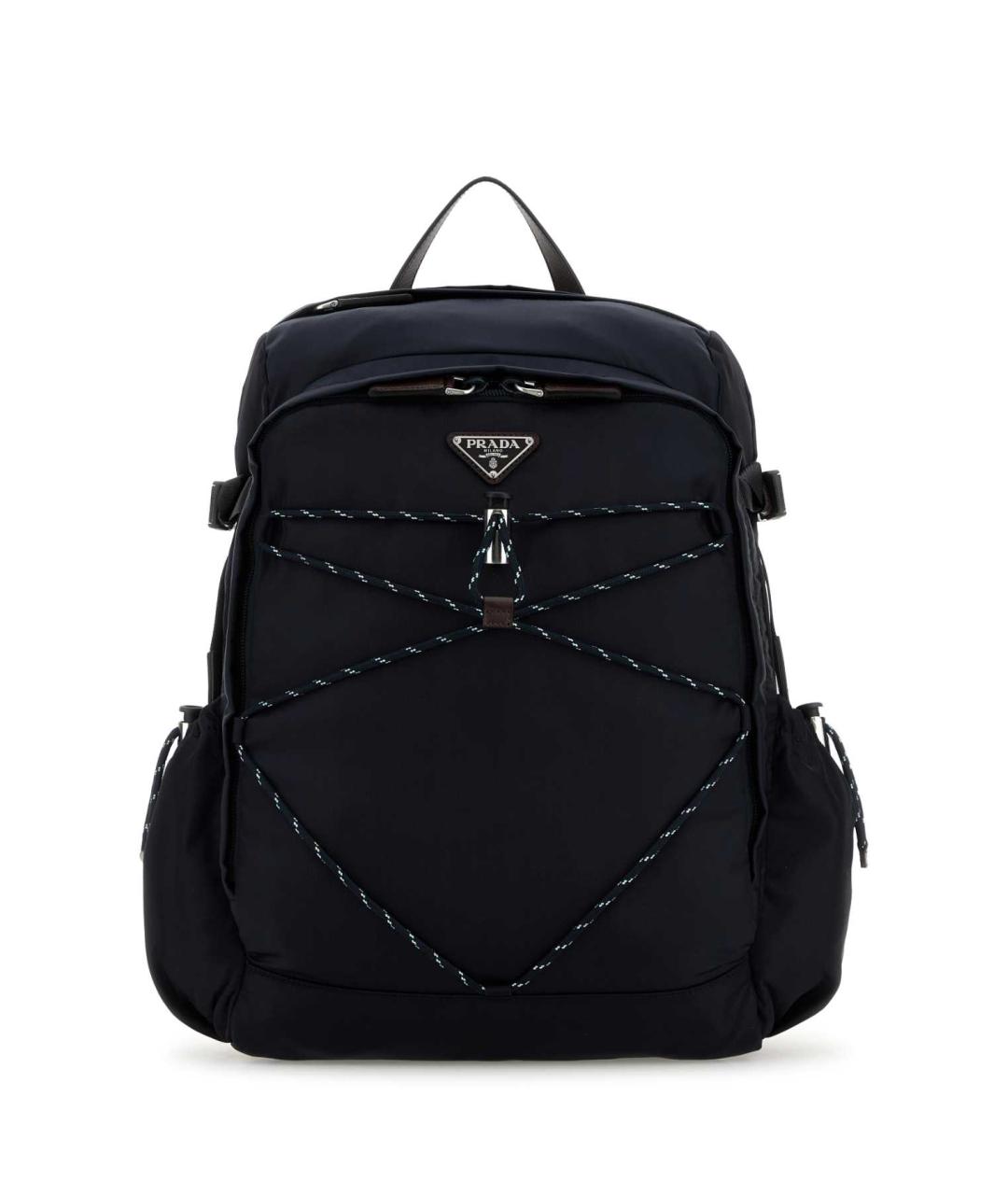 PRADA Темно-синяя синтетическая сумка на плечо, фото 1