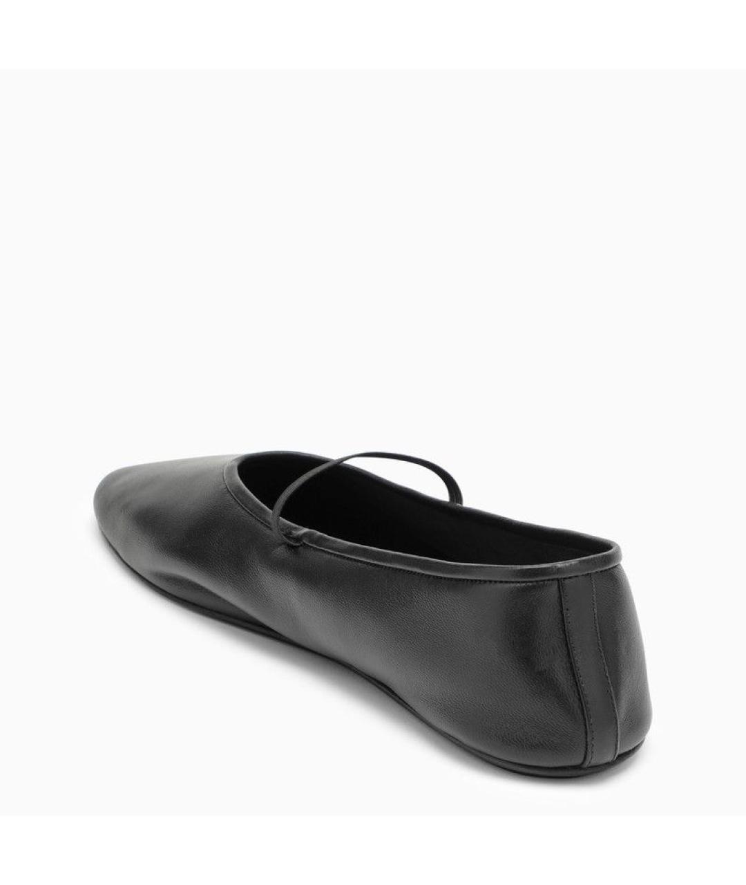 THE ROW Черные кожаные балетки, фото 4