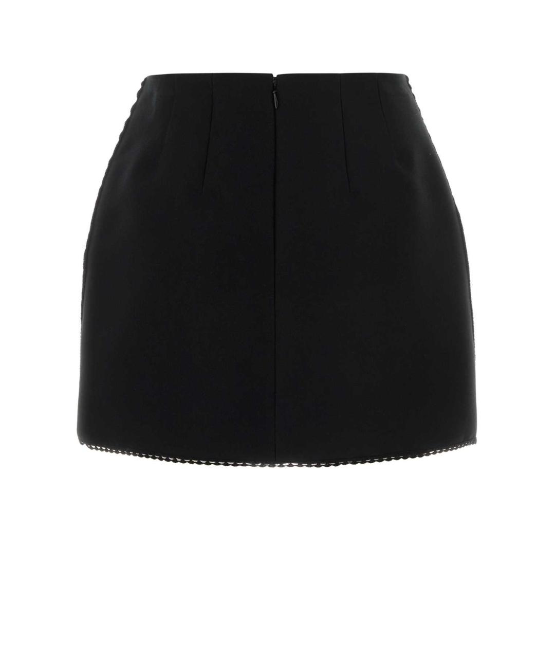 PRADA Черная полиэстеровая юбка мини, фото 2