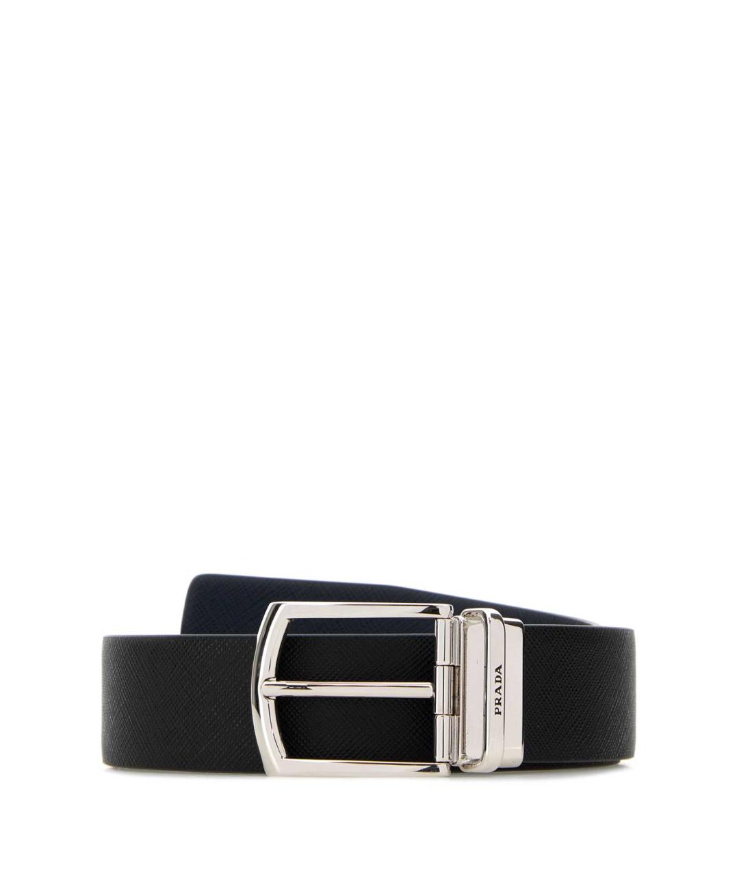 PRADA Черный кожаный ремень, фото 1